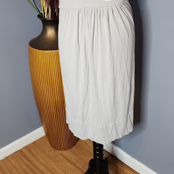 BCBGMAXAZRIA Gray One Shoulder Dress Size Large NWOT - Picture 10 of 16